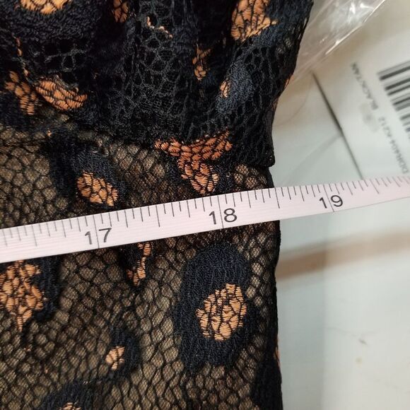 Dress The Population Black and Tan Kay Lace Sheath Cocktail Dress - Picture 5 of 7